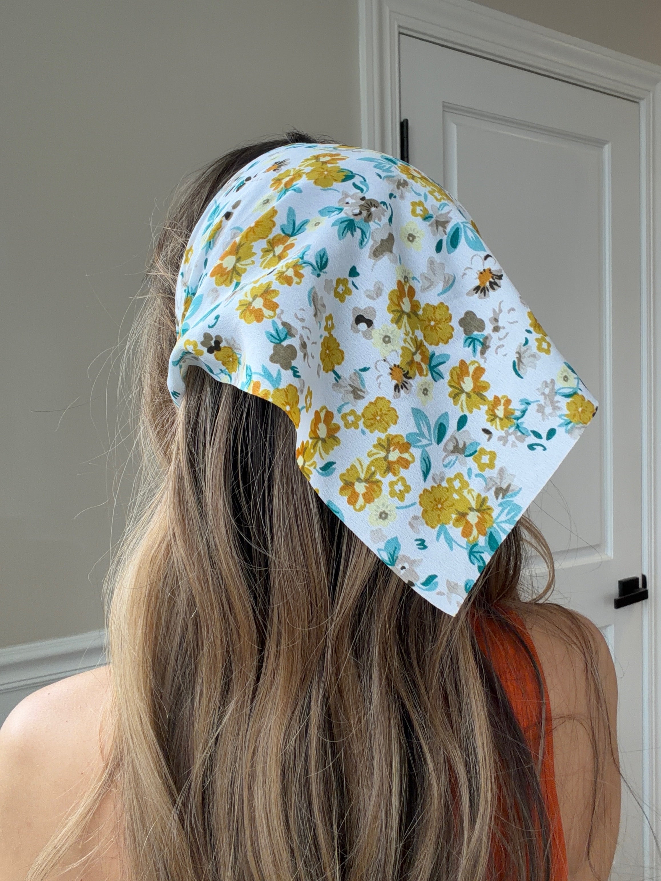 Faith Floral Bandana Headband Hair Scarf