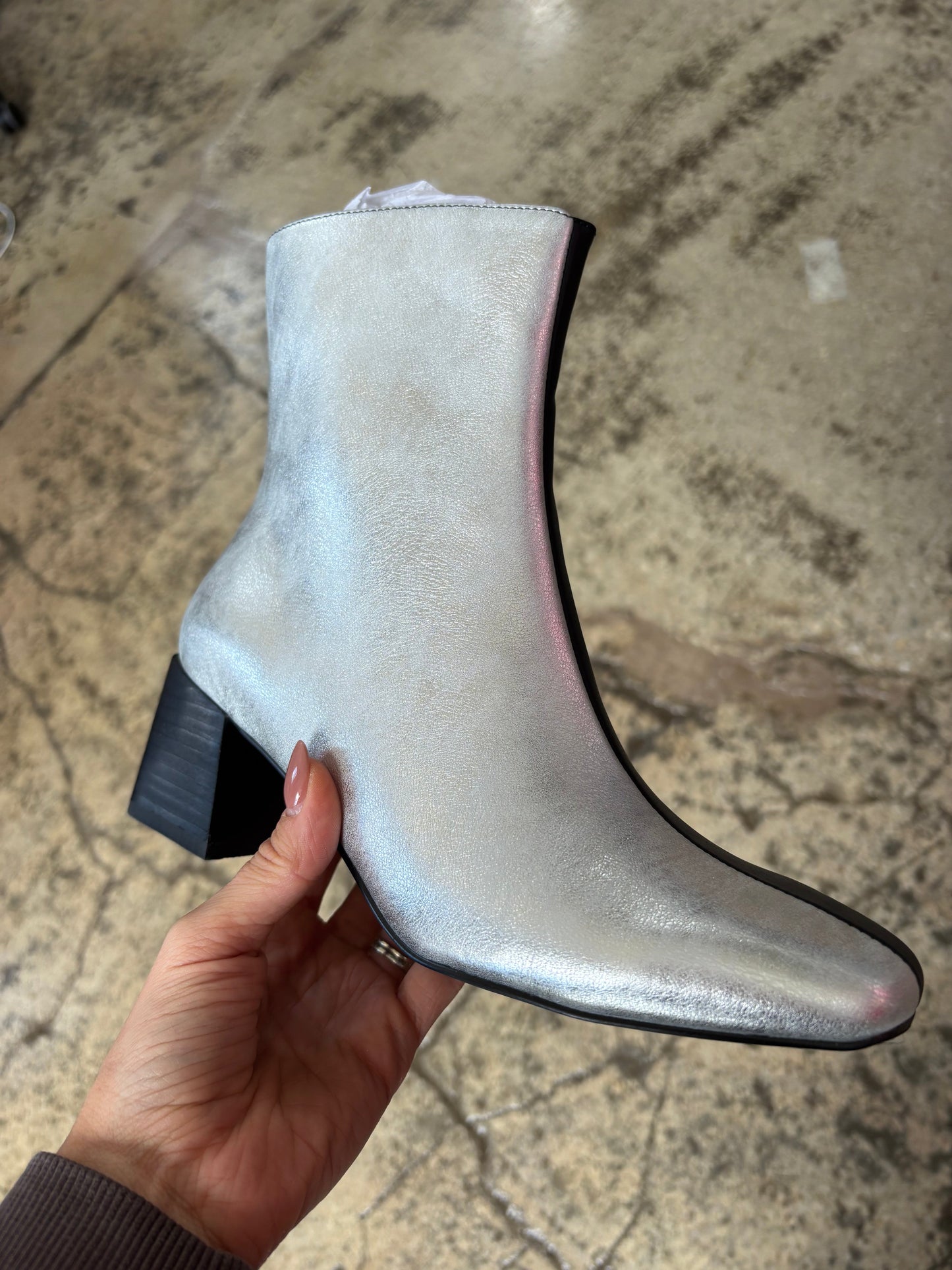 Georgia Split Square Toed Heeled Boots