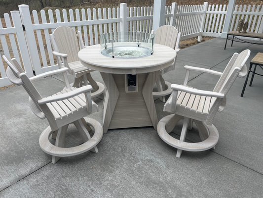 Shelly Round Fire Table