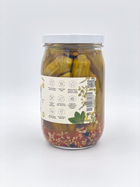 Spicy Crunchy Okra Pickles for Bold Flavor