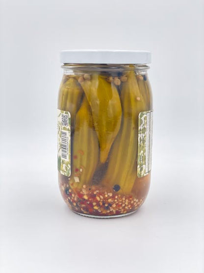 Spicy Crunchy Okra Pickles for Bold Flavor