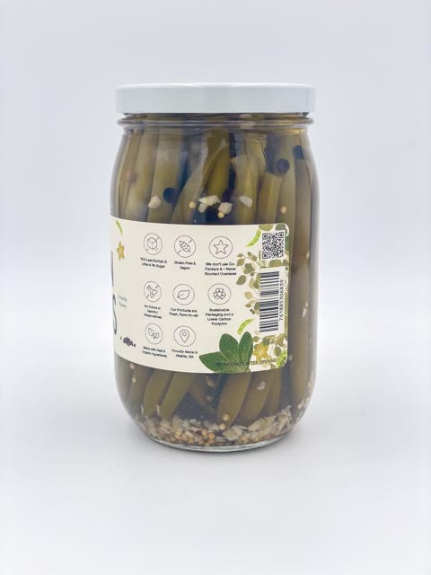 The Pickled Green Beans - Crisp, Tangy Flavor