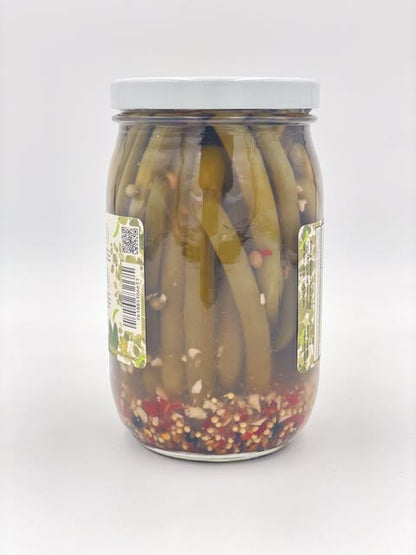 The Pickled Spicy Green Beans - Bold & Zesty Snack