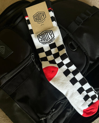 CHECKERED LOGO SOCK