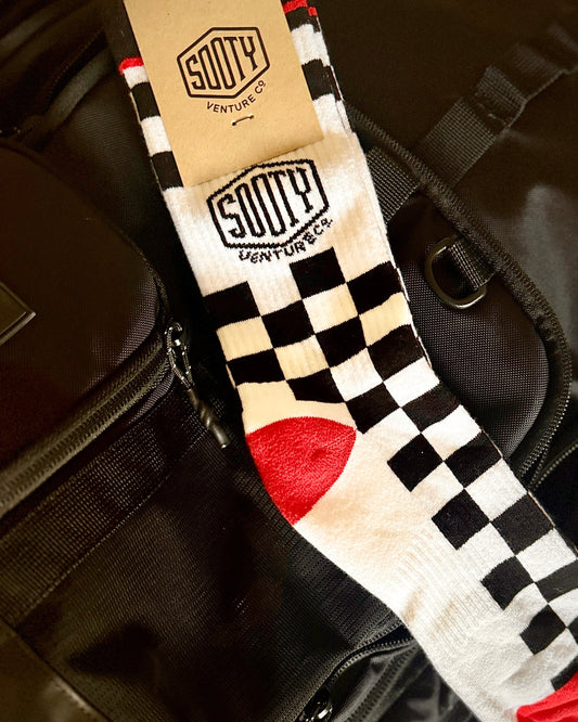 CHECKERED LOGO SOCK