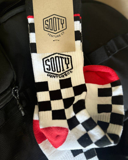 CHECKERED LOGO SOCK