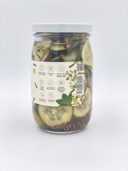 Bread and Butter Pickles with Unique Flavor