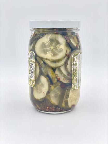 Bread and Butter Pickles with Unique Flavor