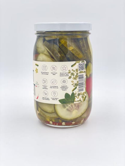 Heat and Sweet Pickles for Spicy-Sweet Flavor