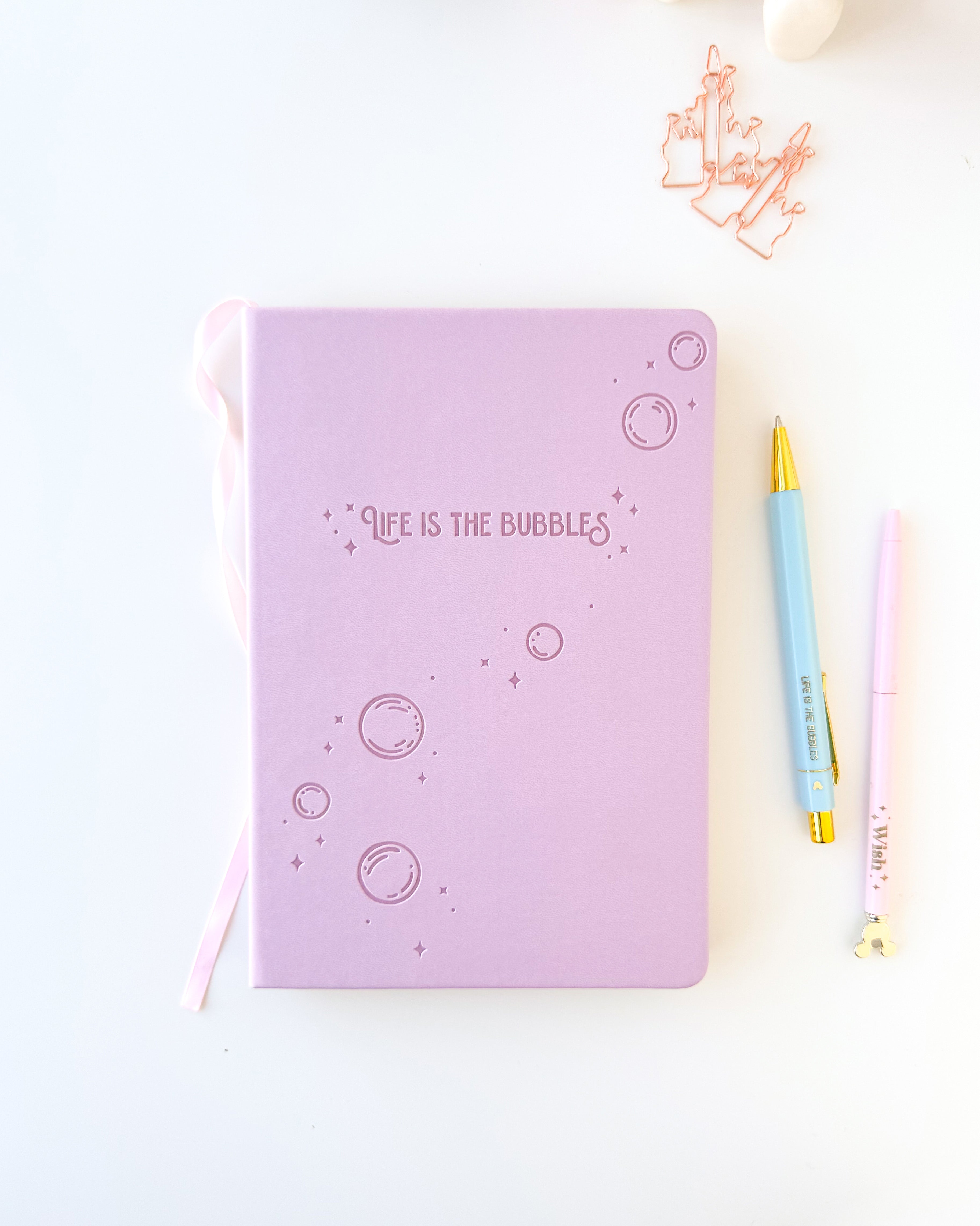 Life Is The Bubbles Embossed Notebook