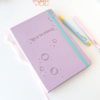 Life Is The Bubbles Embossed Notebook