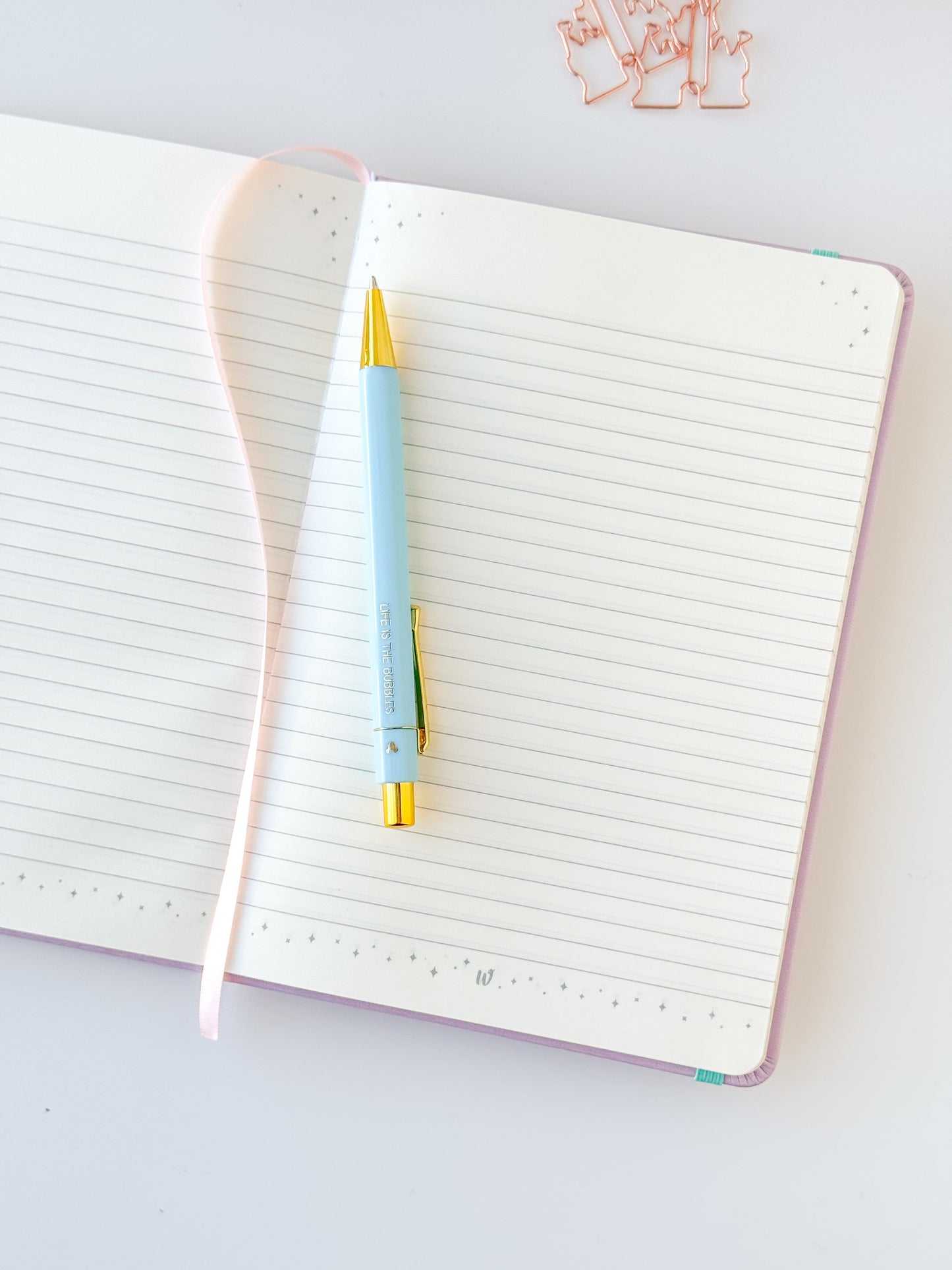 Life Is The Bubbles Embossed Notebook