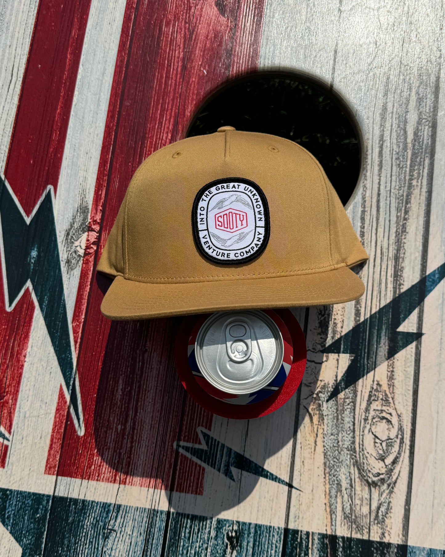 BISCUIT DESTINATION UNKNOWN PATCH PINCH FRONT HAT