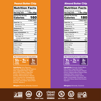 Almond Butter Chip & Peanut Butter Chip (24 Bars)