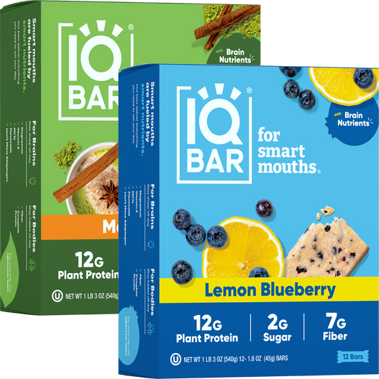 Lemon Blueberry & Matcha Chai (24 Bars)