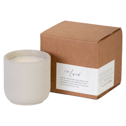 I AM Loved 8 oz Concrete Candle