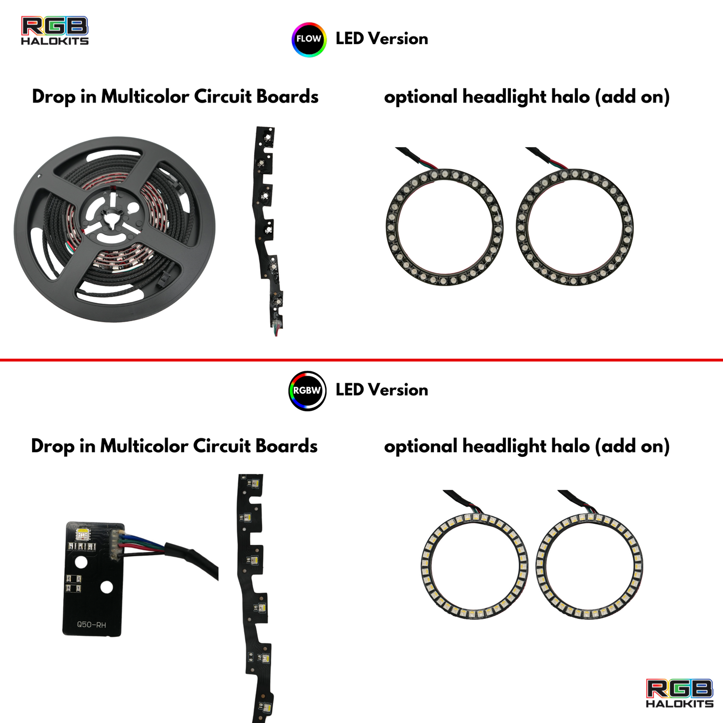 Infiniti Q50 Multicolor Flow DRL Boards (2014-2024)