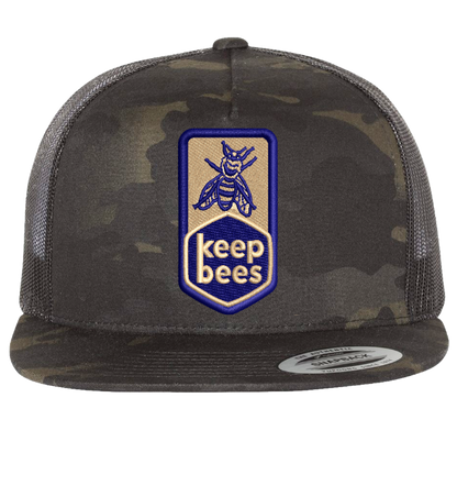 Woven Keep Bees Trucker Hat