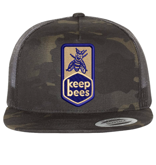 Woven Keep Bees Trucker Hat