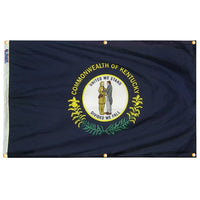 Kentucky Flag with Grommets Along the Edges for Wall Hanging