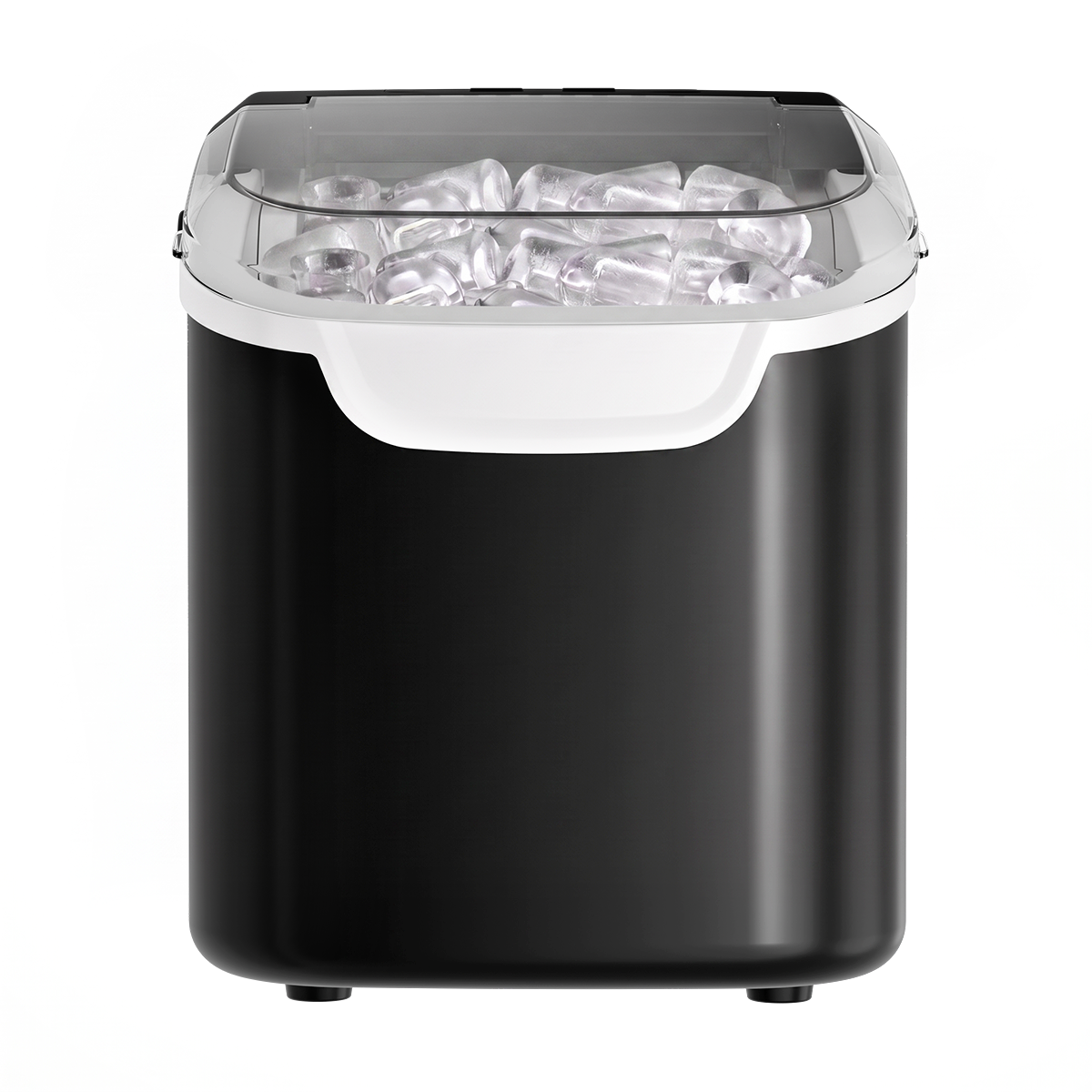 Kismile Ice Makers Countertop with Handle,8 Cubes in 6 Mins,Portable Ice Machine with Self-Cleaning for Home 58012RIM0