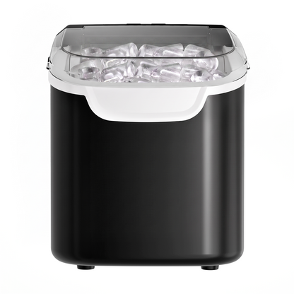 Kismile Ice Makers Countertop with Handle,8 Cubes in 6 Mins,Portable Ice Machine with Self-Cleaning for Home 58012RIM0