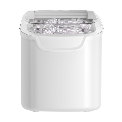 Kismile Ice Makers Countertop with Handle,8 Cubes in 6 Mins,Portable Ice Machine with Self-Cleaning for Home 58012RIM0