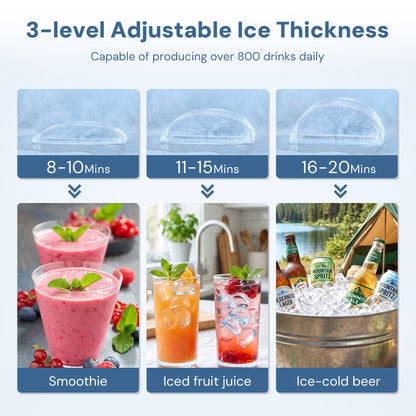 100LBS/200LBS/265LBS  Freestanding Commercial Ice Maker Z5845A
