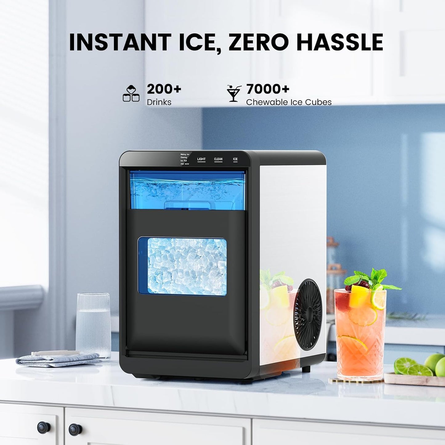 Kismile Nugget Ice Maker Countertop 58020RIM0