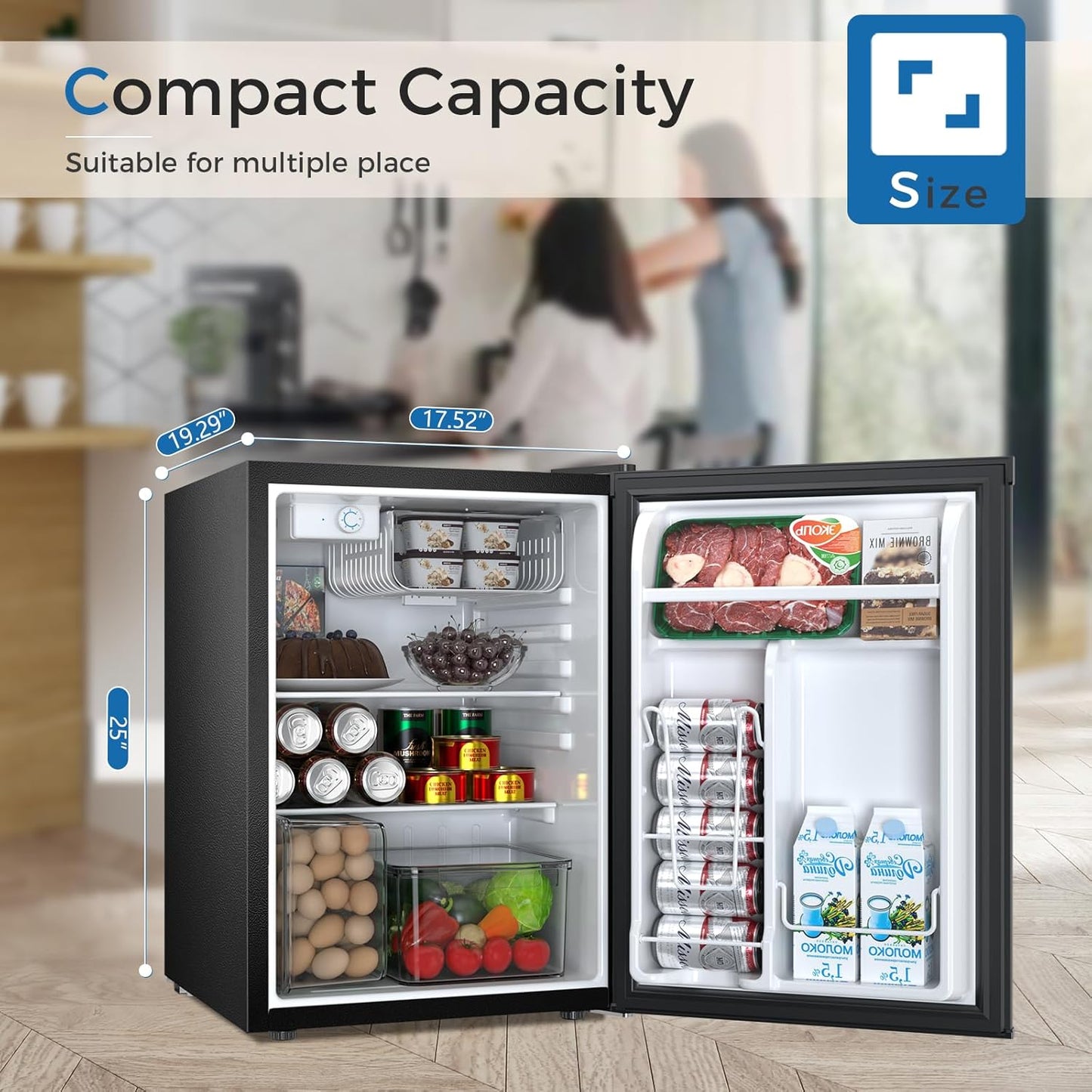 2.6\3.2 cu. ft Mini Fridge with Freezer