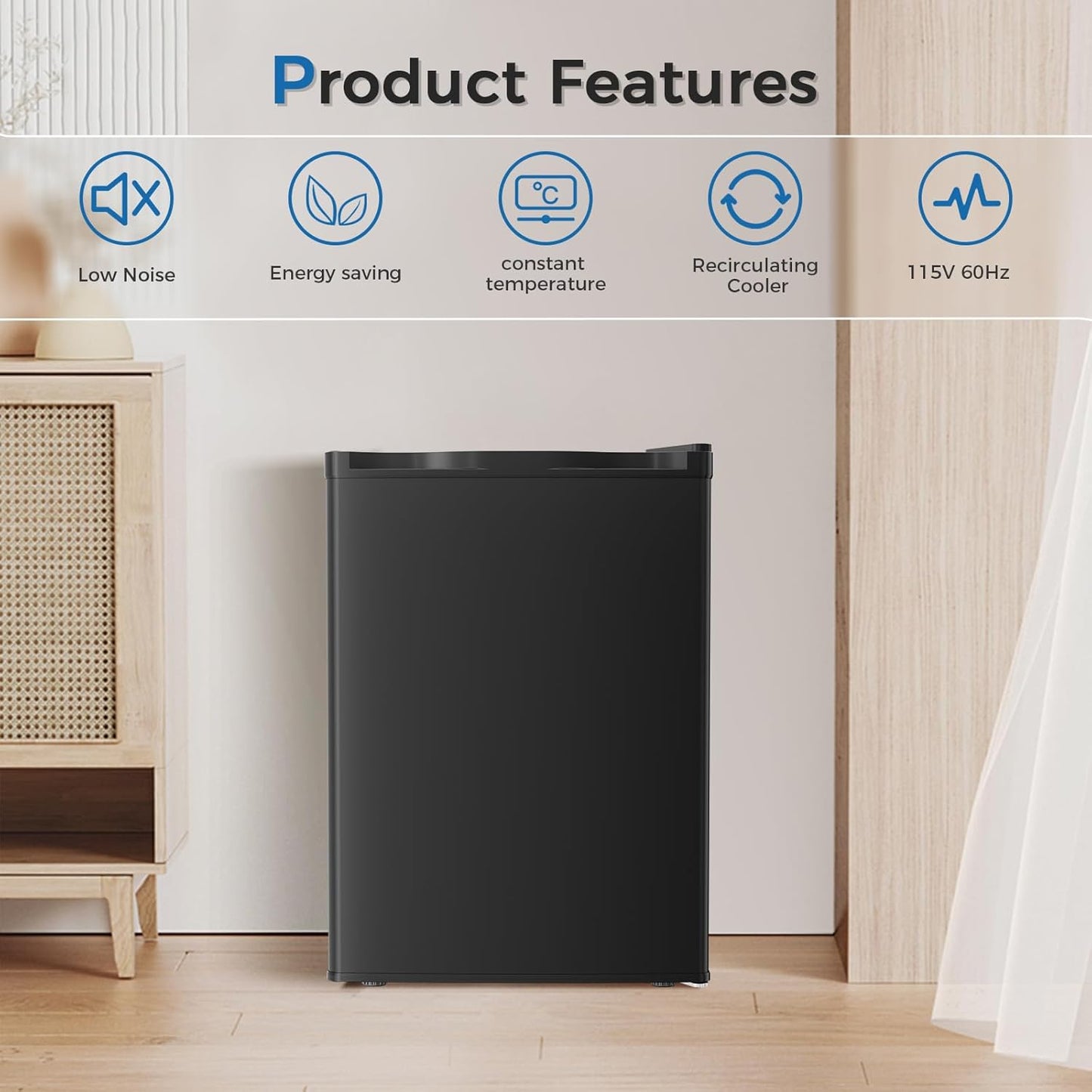 2.6\3.2 cu. ft Mini Fridge with Freezer