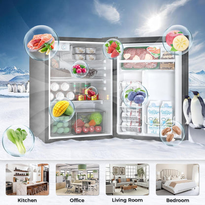 2.6\3.2 cu. ft Mini Fridge with Freezer