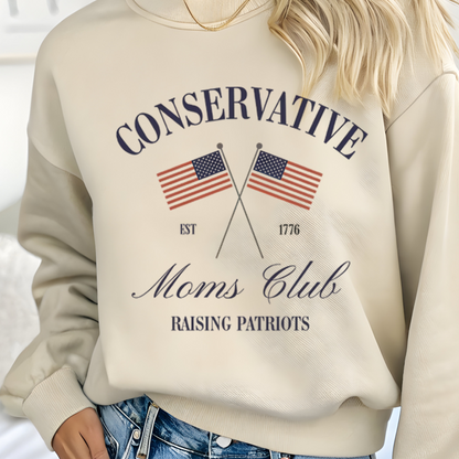 Conservative moms club american Flag | Comfort Colors T-shirt | Teacher Shirt | Stylish Trendy Apparel