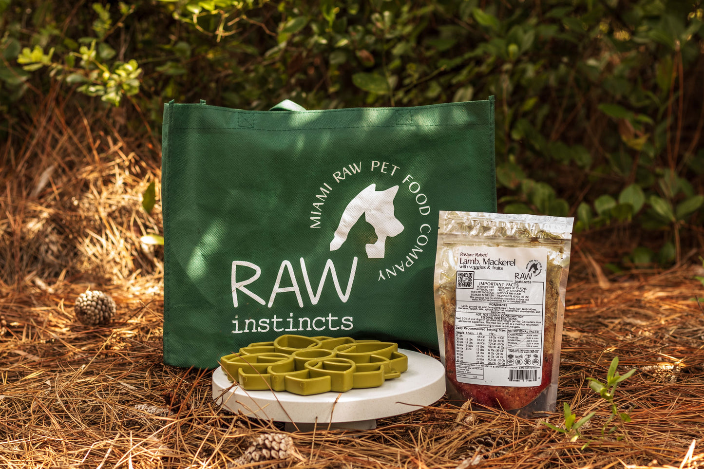 Lamb, Sardines + Veggies w Fruit Meal for Dogs & Cats | Raw Instincts – 1 lb