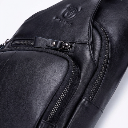 Men’s Leather Sling Bag – Secure Anti-Theft