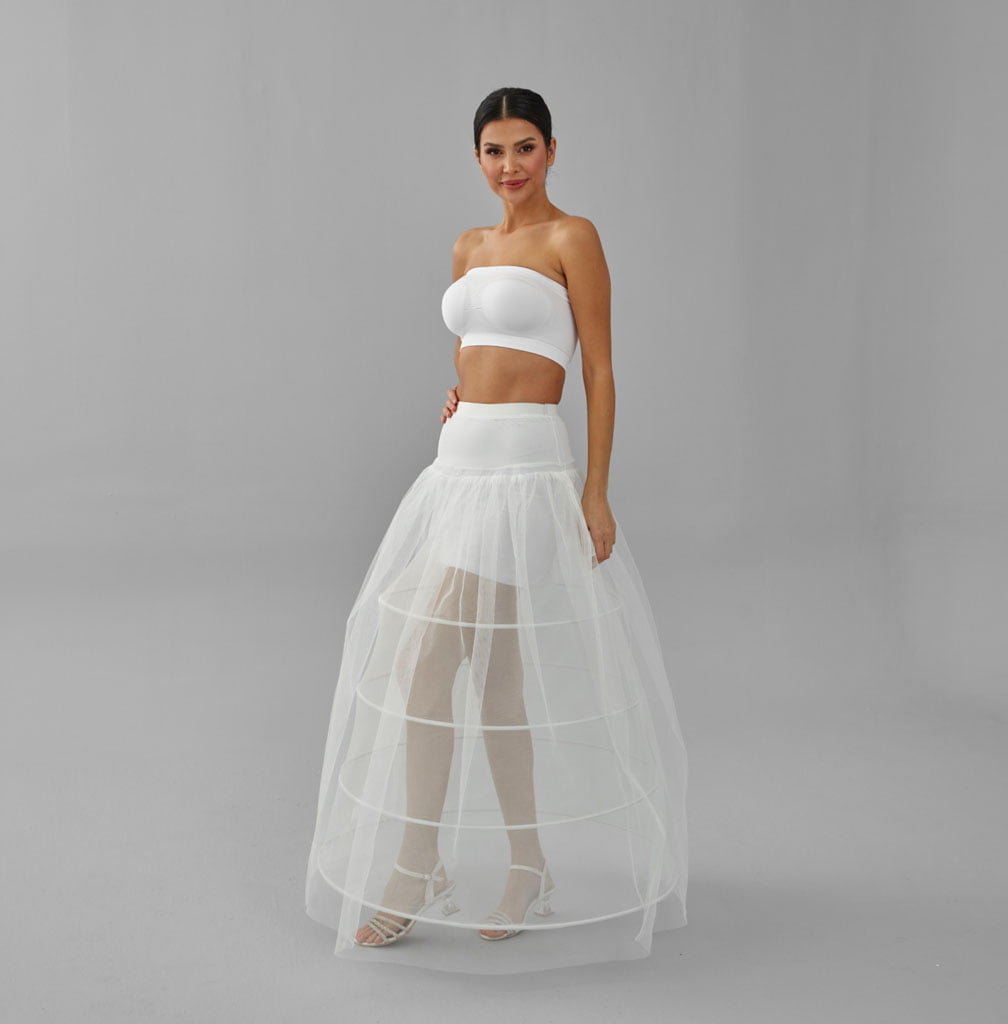 White Wedding Dress Underskirt - Petticoat Skirt for Enhanced Silhouette and Comfort