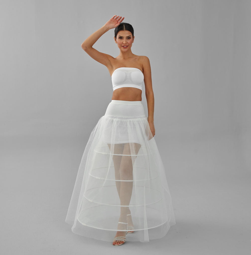 White Wedding Dress Underskirt - Petticoat Skirt for Enhanced Silhouette and Comfort