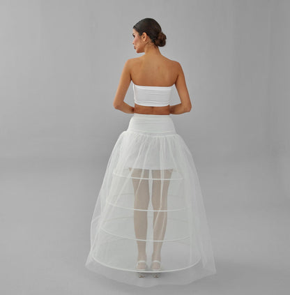 White Wedding Dress Underskirt - Petticoat Skirt for Enhanced Silhouette and Comfort