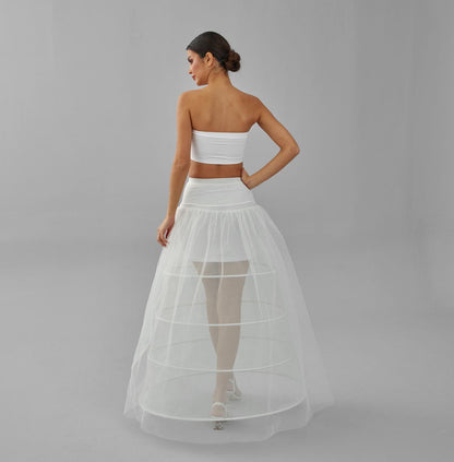 White Wedding Dress Underskirt - Petticoat Skirt for Enhanced Silhouette and Comfort