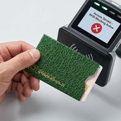 RFID Blocking Credit Card Sleeves - Leather Look 8 Pack