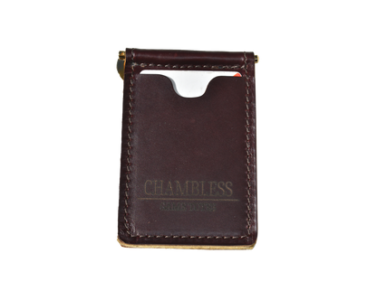 Leather Money Clip and Cardholder