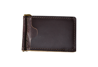 Leather Money Clip and Cardholder