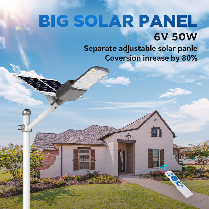 1400W solar street light with pole -30,000lumens