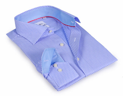 Long Sleeve Shirt with contract trimming // Dual cuffs //  contemporary fit - Final Sale
