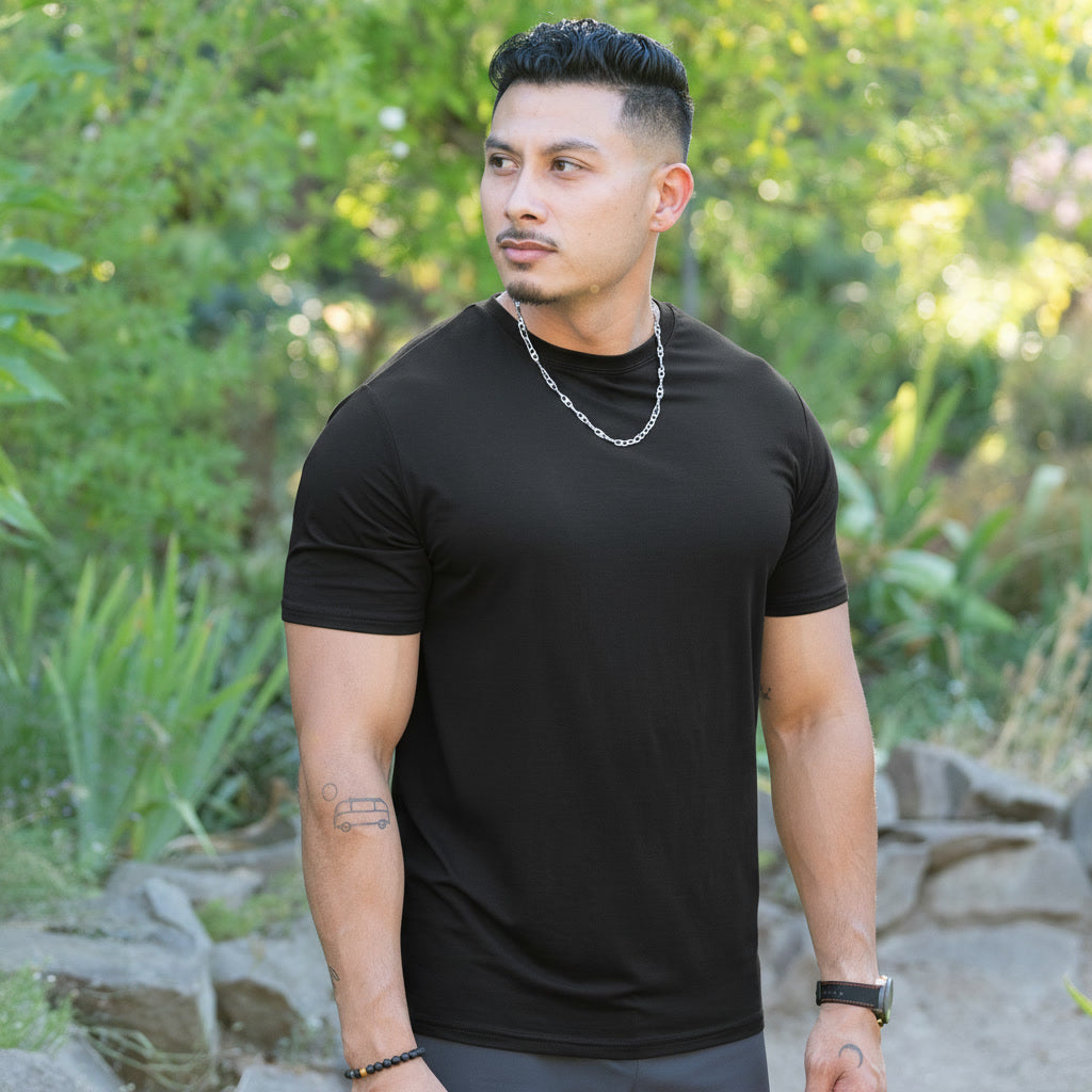 Men’s Premium Lyocell Tee: Soft, Cool, Everyday Essential