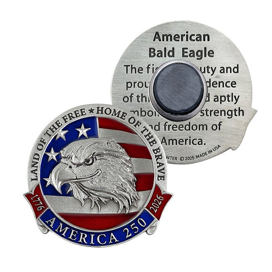 America's 250th Anniversary Eagle Head with Flag Magnet