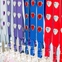 Crystal Heart Purse Strap