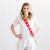 Crystal Heart Purse Strap