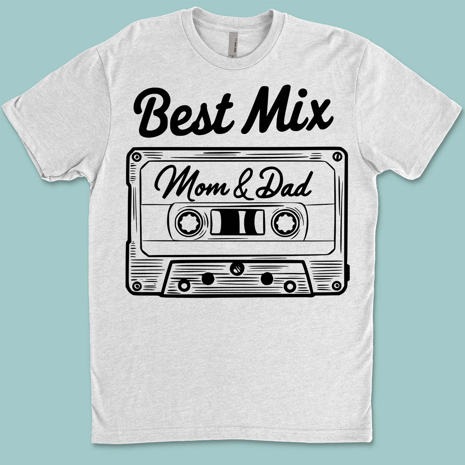 Best Mix of Mom and Dad – Funny Family T-Shirt | Funny Shirt for Parents, Family Matching Outfit |  Mother's Day, Father's Day Gift 682271