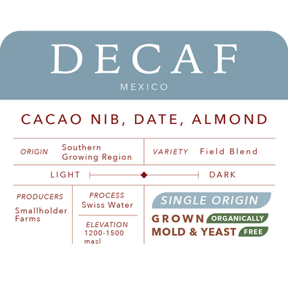 Swiss Water Decaf | Verified Pure